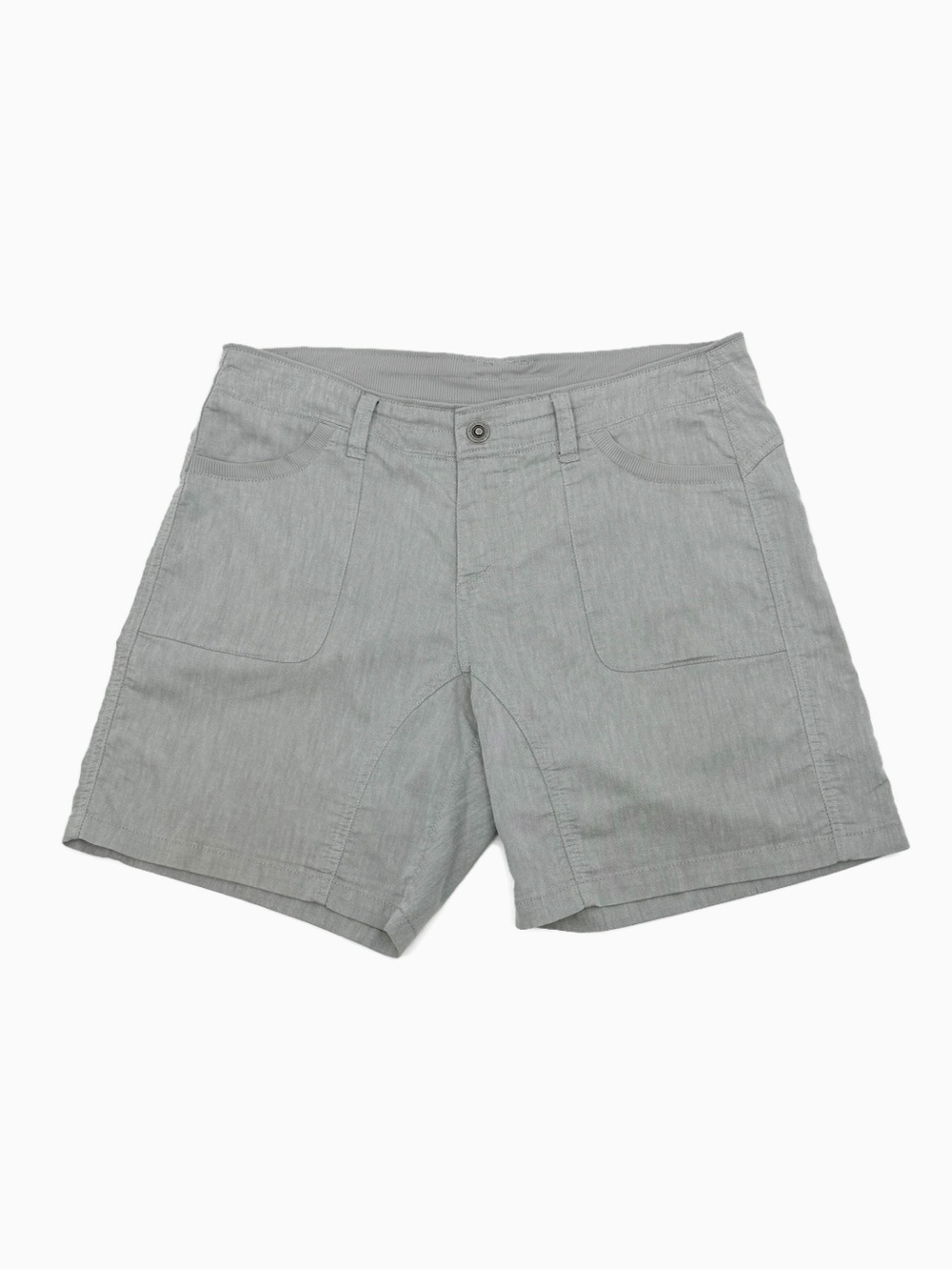 KÜHL Women’s Gray Cabo Outdoor Linen Blend Hiking Shorts Size 12